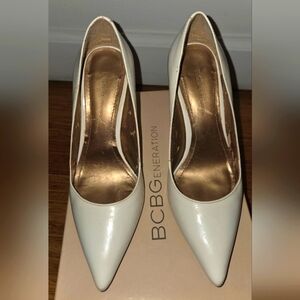 BCBGeneration White Patent Leather Women's Shoes